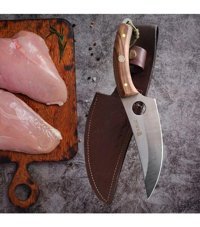 Sürlaz 32.5 cm Ahşap - Çelik Et Bıçağı