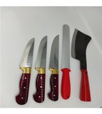 Hisar Bıçak 13.5 cm Çelik Et Bıçağı Kırmızı