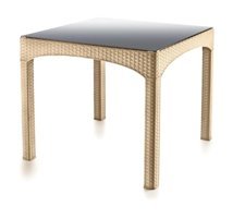 Omnipazar SY-2576 Kare Rattan Bahçe Masası