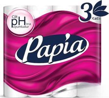Papia 3 Katlı 64'lü Rulo Tuvalet Kağıdı