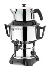 Mupa MC700 1000 W 3.5 lt Çelik Tek Demlikli Tek Musluklulu Elektrikli Semaver Gümüş
