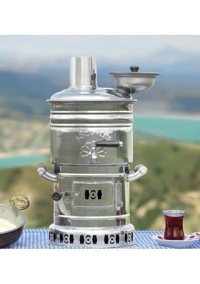 Sözenler 4 lt Çelik Tek Demlikli Tek Musluklulu Elektrikli Semaver Gümüş