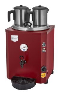 Remta 220 W 23 lt Çelik Çift Demlikli Tek Musluklulu Elektrikli Semaver Kırmızı