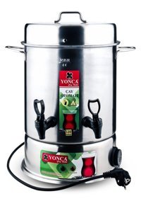 Yonca 1200 W 3.5 lt Çelik Çift Musluklulu Elektrikli Semaver