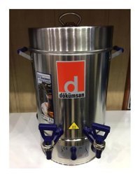 Dökümsan 2500 W 5 lt Çelik Çift Musluklulu Elektrikli Semaver Gümüş