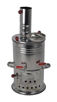Zarif İş 3.5 lt Çelik Tek Demlikli Çift Musluklulu Elektrikli Semaver Gümüş