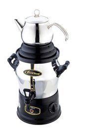 İmza S-2030 1200 W 4 lt Çelik Tek Demlikli Tek Musluklulu Elektrikli Semaver Gümüş