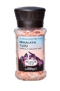 Billur İyotlu Kristal Himalaya Tuzu Değirmen 200 gr