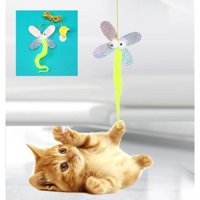 Universal Kelebek Model Elastik Vantuzlu Yakalama Yavru-Yetişkin Kedi Oyuncağı