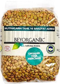 Beyorganik Yeşil Mercimek 500 gr