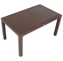 Galleon Design Luna Elit 90x150 cm Kahverengi Dikdörtgen Plastik Bahçe Masası