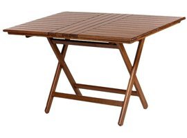 Bahçeci Kaş 80x140 cm Kahverengi Katlanabilir Dikdörtgen Ahşap Bahçe Masası
