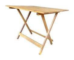 Apak Ahşap 60x80 cm Kahverengi Katlanabilir Dikdörtgen Ahşap Bahçe Masası