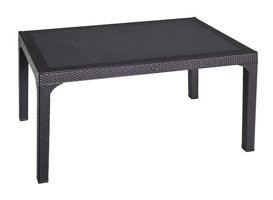 Holiday Troya Eco 150x90 cm Antrasit Dikdörtgen Plastik Bahçe Masası