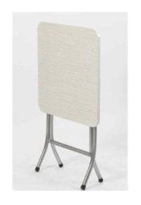 3A Mobilya Arvenlive 60x60 cm Beyaz Katlanabilir Kare Suntalam Bahçe Masası