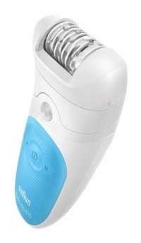 Braun Silk-Epil 5511 Genital Bölge Tüm Vücut Koltuk Altı Bacak için 28 Cımbızlı Kablosuz Işıklı Islak Kuru Epilatör Turkuaz