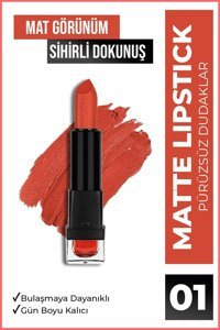 New Well No: 01 Kalıcı Mat Krem Lipstick Ruj