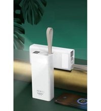 Blishi B30 30000 mAh Hızlı Şarj Işıklı Dijital Göstergeli USB Powerbank Beyaz