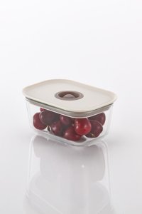 Neoflam Fika Clık Bej 2'li Cam Saklama Kabı 470 ml