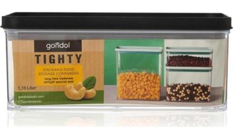 Gondol Tighty 2'li Plastik Saklama Kabı 1.1 lt