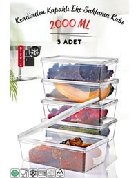 Nandy Home 10'lu Plastik Saklama Kabı 5x2 lt