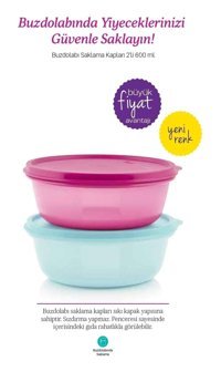 Tupperware Şekerpar 4'lü Plastik Saklama Kabı 2x600 ml