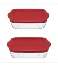 Paşabahçe 59034 4'lü Cam Saklama Kabı 2x1.95 lt