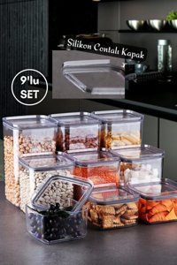 Nandy Home 18'li Plastik Saklama Kabı Şeffaf