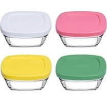 Paşabahçe 96840 16'lı Dikdörtgen Cam Saklama Kabı 8x310 ml