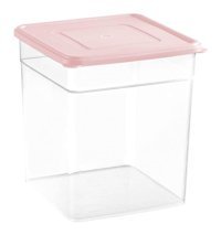 Piev Solo 2'li Plastik Saklama Kabı 5.5 lt Pembe