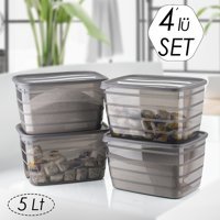 Porsima 2318 8'li Plastik Saklama Kabı 4x5 lt