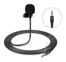 Wozlo 4 Pin Condenser 3.5 mm Kablolu Yayıncı Siyah Yaka Mikrofon