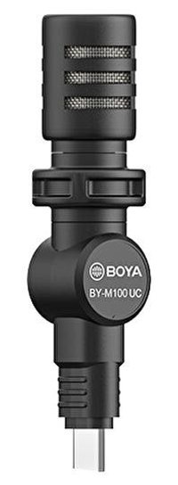 Boya By-M100Uc Condenser Type-C Kablolu Siyah El Mikrofon