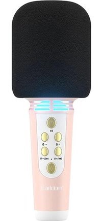 Earldom Mc6 Condenser Kablosuz Yayıncı Pembe El Mikrofon