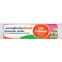 Newtechplast Ekonomik Jumbo Boy 80x110 cm Çöp Poşeti 10 Adet Mavi