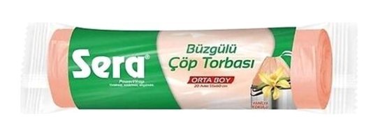 Sera Vanilya Kokulu Büzgülü Orta Boy 55x60 cm Çöp Poşeti 24x20 Adet Pembe