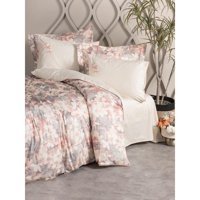 Cotton Box Pamuk Saten Dört Mevsim 200 x 220 cm Çift Kişilik Çarşaflı Desenli Nevresim Takımı Pembe