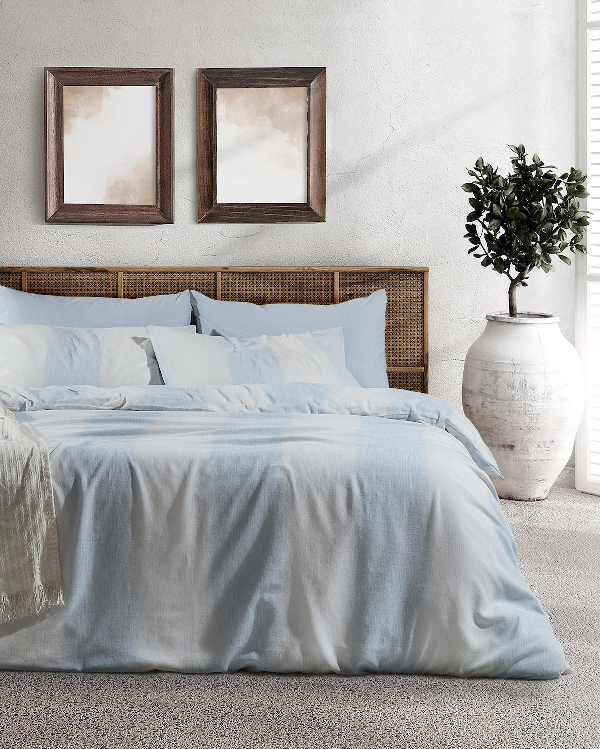 Madame Coco 50% Pamuk - 30% Polyester - 20% Viskon Dört Mevsim 200 x 220 cm Çift Kişilik Çarşaflı Düz Nevresim Takımı Mavi