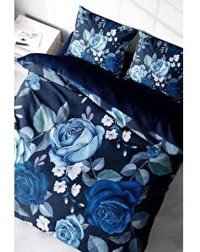 Monohome Pamuk Saten Dört Mevsim 200 x 220 cm Çift Kişilik Çarşafsız Desenli Nevresim Takımı Lacivert