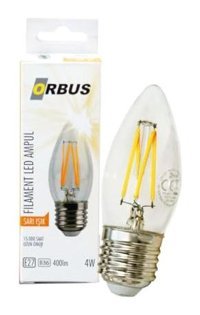 Orbus Orb-B36 4 W Sarı E27 Damla LED Ampul