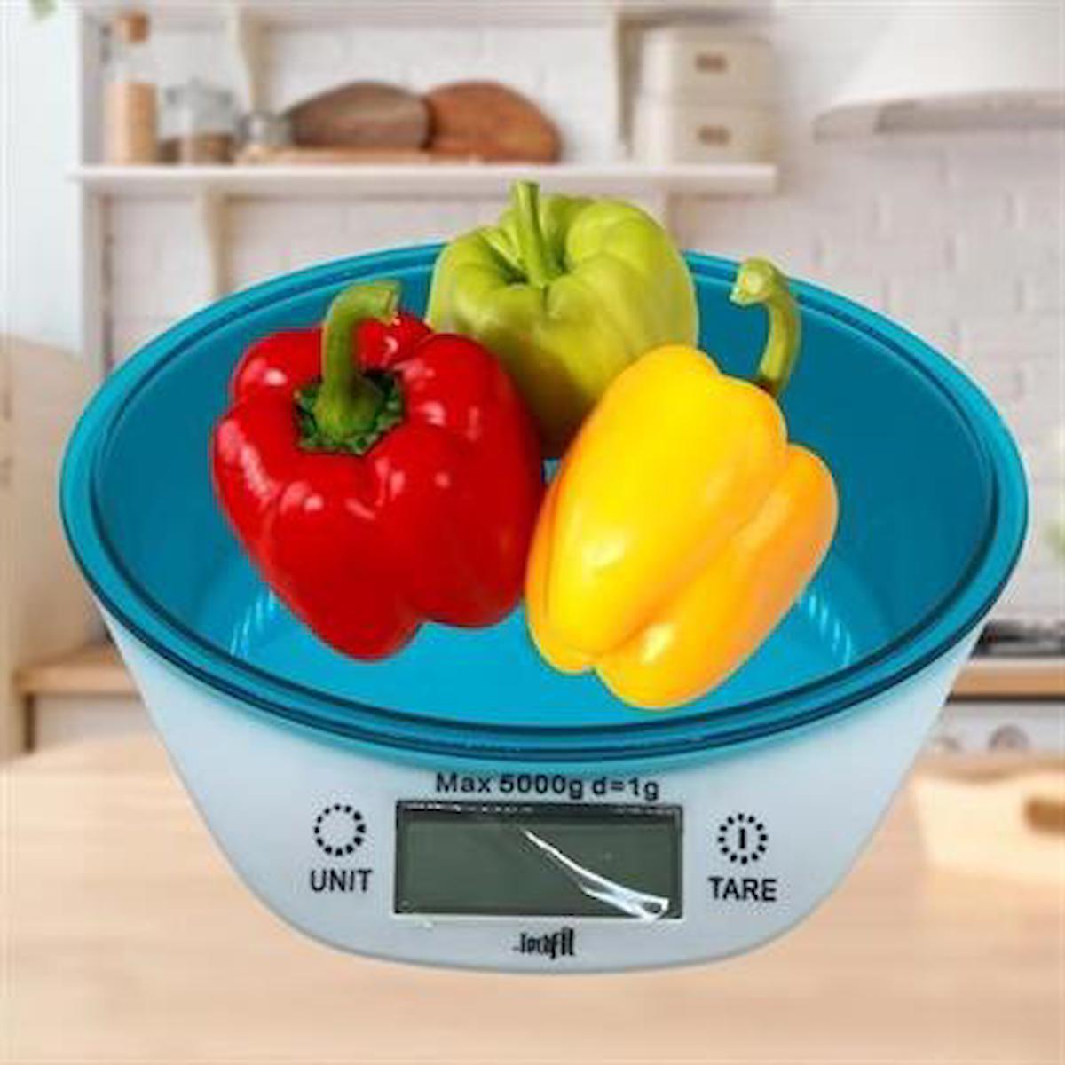 Marydien TF 1003 Dijital Hazneli 5 kg Mutfak Tartısı