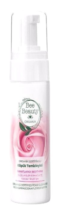 Bee Beauty Organik Sertifikalı Gül Tüm Ciltler Yüz Temizleyici Köpük 150 ml