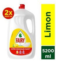 Fairy Orijinal Limon Kokulu El Bulaşık Deterjanı 2x5.2 lt