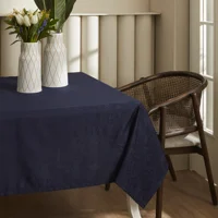 Karaca Home Wilden Dertsiz Polyester 140x200 cm Dikdörtgen Masa Örtüsü Lacivert