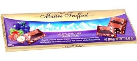 Maitre Truffout Fındıklı-Üzümlü Çikolata 300 gr