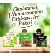 Ülker Antep Fıstıklı Beyaz-Bitter Çikolata 6 Adet