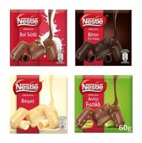 Nestle Kare Sütlü Çikolata 4x60 gr