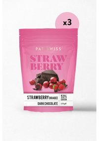 Patiswiss Draje Çilekli Çikolata 3x100 gr