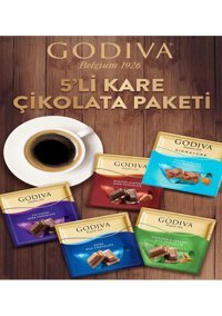 Godiva Kare Karışık Çikolata 5x60 gr