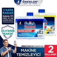 Finish Makine Temizleyici 250 ml + Finish Limon Ferahlığı Makine Temizleyici 250 ml